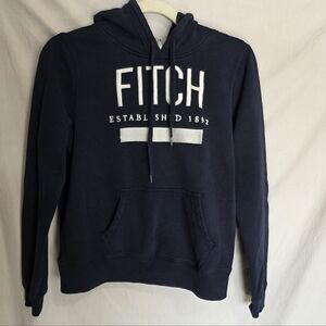 Abercrombie & Fitch Dark Blue Hoodie Size Medium Unisex